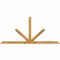Ekena Millwork Saratoga Rough Sawn Timber Gable Bracket, Western Red Cedar, 96"W x 44"H x 2"D x 4"F, 11/12 Pitch GBW096X44X0204SAR00RWR - alternate 1